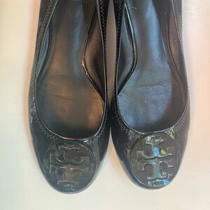Black Tory Burch Patent Leather Flats